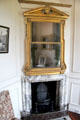 The Writing Closet with mirror & corner chimneypiece at Hopetoun House. Queensferry, Scotland.