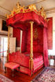 The State Bedchamber with four poster bed from workshop of Samuel Norton of London at Hopetoun House. Queensferry, Scotland.
