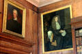 Portraits of William Pitt the Younger & John Hope in Large Library at Hopetoun House. Queensferry, Scotland.