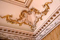 Original plasterwork ceiling in Yellow Drawing Room at Hopetoun House. Queensferry, Scotland.