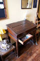Roughly made writing desk in service area at Hopetoun House. Queensferry, Scotland.