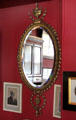 Adamesque style mirror over sink in main bedroom at Lauriston Castle. Edinburgh, Scotland.