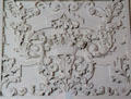 Decorative plaster element in withdrawing room at Lauriston Castle. Edinburgh, Scotland.