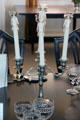 Candle sticks in State Dining Room on Royal Yacht Britannia. Edinburgh, Scotland.