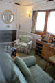 Queen's sitting room & office on Royal Yacht Britannia. Edinburgh, Scotland.
