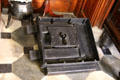 Antique lock mechanism at Abbotsford House. Melrose, Scotland.