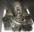 Sir Walter Scott death mask at museum of Abbotsford House. Melrose, Scotland.