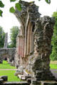 Ruins of Dryburgh Abbey run as museum by Historic Scotland.
