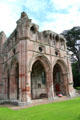 Dryburgh Abbey north transept used for Sir Walter Scott's grave. Scotland.