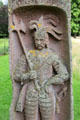 James II of King of Scots carved on King James obelisk at Dryburgh Abbey. Scotland