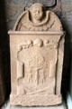 Tombstone with Adam & Eve in Garden of Eden at Dryburgh Abbey. Scotland.