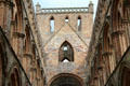 Transept tower & nave walls at Jedburgh Abbey. Jedburgh, Scotland.