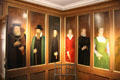 Paintings of people in life of Mary Queen of Scots at Mary Queen of Scots House. Jedburgh, Scotland