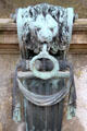 Hitching post in form of lion at Manderston House. Duns, Scotland.