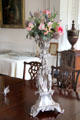 Silver table centerpiece with classical figures at Manderston House. Duns, Scotland.