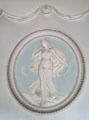 Adamesque relief roundel of Diana the Huntress in Hall at Manderston House. Duns, Scotland.
