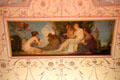 Adamesque ballroom ceiling with painting by Robert Hope at Manderston House. Duns, Scotland.