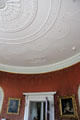 Morning room Adamesque ceiling at Manderston House. Duns, Scotland