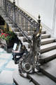 Silver staircase is copy of one in Petit Trianon at Versailles at Manderston House. Duns, Scotland
