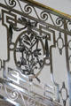 Detail of silver staircase at Manderston House. Duns, Scotland.