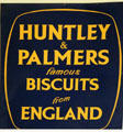 Huntley & Palmers famous Biscuits from England sign at Manderston House. Duns, Scotland.