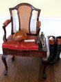 Jockey weighing chair at Manderston House. Duns, Scotland.