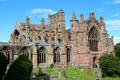 Gothic details of Melrose Abbey. Melrose, Scotland