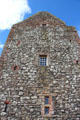 Facade detail of Smailholm Tower. Scotland.
