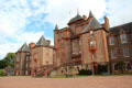 Front facade of Thirlestane Castle. Scotland.