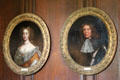 Isabel Maitland Lady Elphinstone & John Elphinstone 8th Lord Elphinstone both by John Scougal at Thirlestane Castle. Scotland.