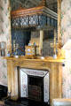 Fireplace in grand bed chamber at Thirlestane Castle. Scotland