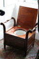 Toilet chair in Bonnie Prince Charlie's room at Thirlestane Castle. Scotland.