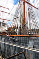 Rigging of RRS Discovery. Dundee, Scotland.
