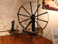 Muckle spinning wheel at Verdant Works Museum. Dundee, Scotland.