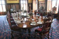 Dining room at Glamis Castle. Angus, Scotland.