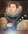 Queen Elizabeth portrait at Glamis Castle. Angus, Scotland.