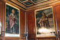Paintings of Sts Philip & James Major by Jacob de Wet in chapel at Glamis Castle. Angus, Scotland.