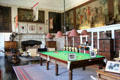 Billiard room & library at Glamis Castle. Angus, Scotland