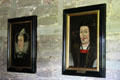 Portraits of Mary Queen of Scots & her grandfather King James IV at Glamis Castle. Angus, Scotland.