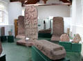 Pictish carvings at Meigle Sculptured Stone Museum run by Historic Scotland. Meigle, Scotland.