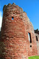 Never completed north range tower & wall at Edzell Castle. Brechin, Scotland.