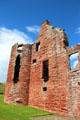 West range ruins at Edzell Castle. Brechin, Scotland.