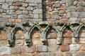 Stonework details at St Andrews Cathedral. St Andrews, Scotland.