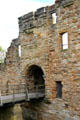 Main entrance of St Andrews Castle. St Andrews, Scotland.
