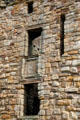 Facade of corner tower at St Andrews Castle. St Andrews, Scotland.