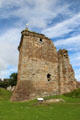 Corner tower over entrance to siege tunnel or mine at St Andrews Castle. St Andrews, Scotland.