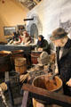 Fish processing display at Scottish Fisheries Museum. Anstruther, Scotland.