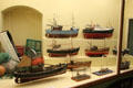 Models of motor fishing vessels at Scottish Fisheries Museum. Anstruther, Scotland.