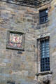 Arms of King of Scots at gatehouse of Falkland Palace. Falkland, Scotland.