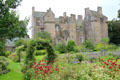 Kellie Castle rear facade over gardens. Pittenweem, Scotland.